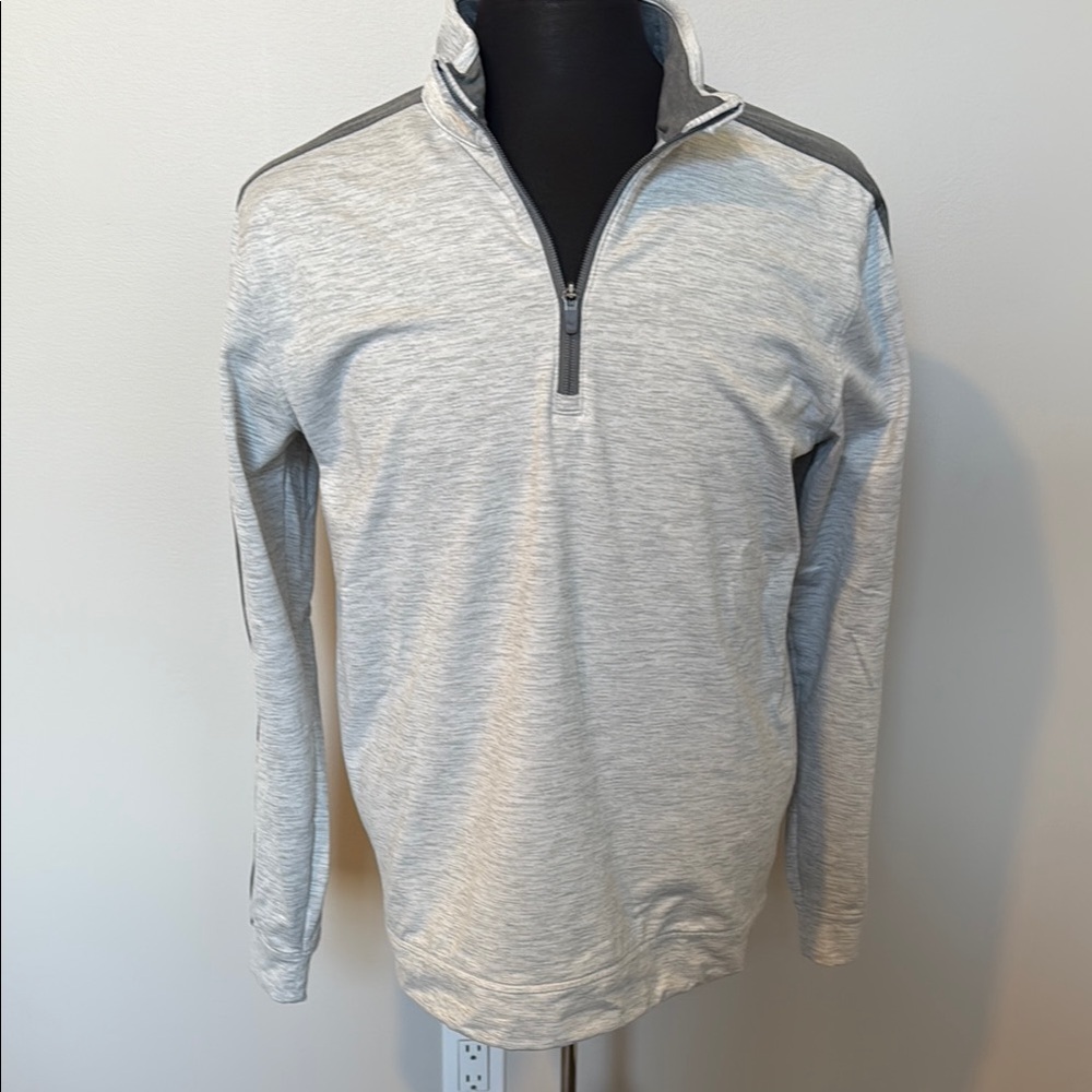 Puma Cloudspun Men's Light Gray Quarter-Zip Sweater